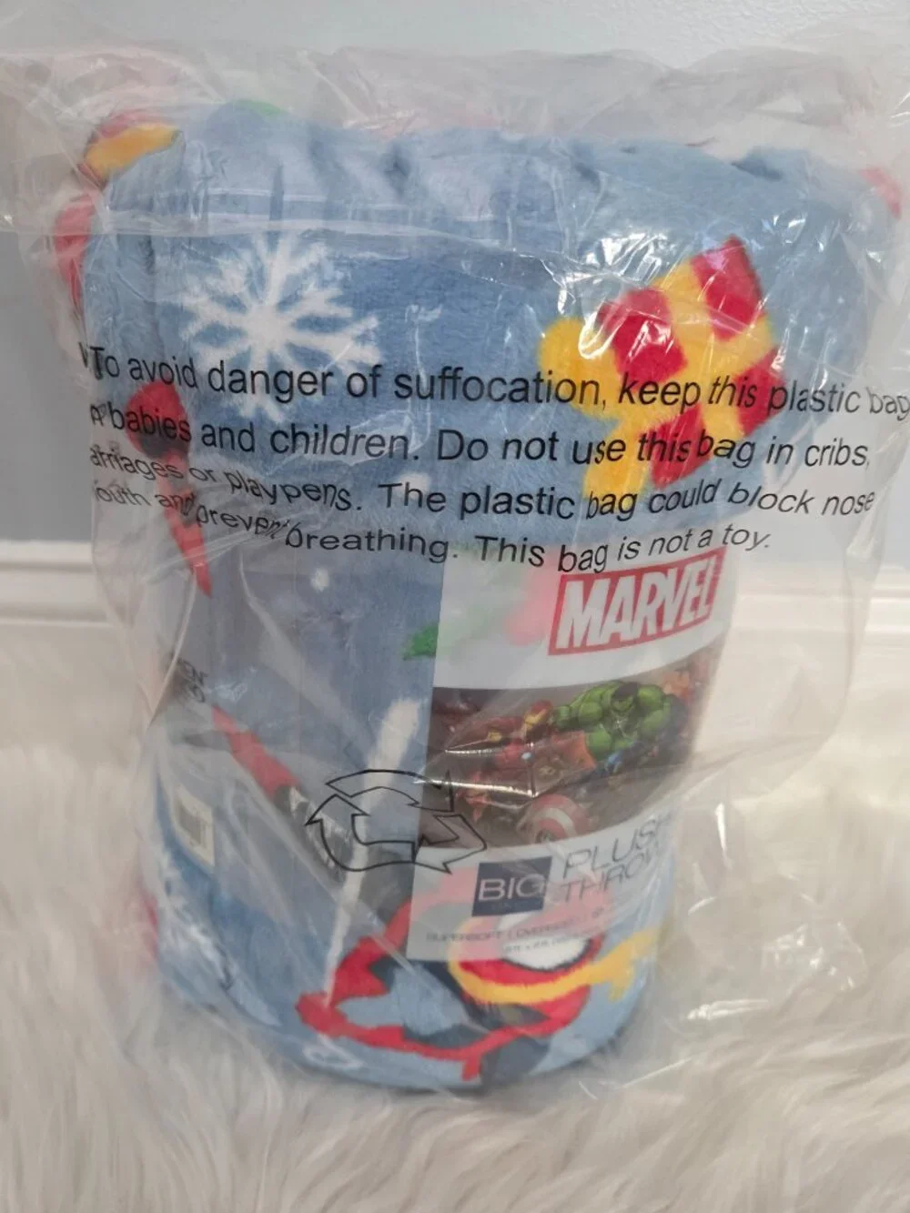 Marvel Holiday Plush Throw Blanket